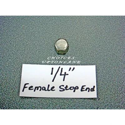 Image of AK BLACK MALLEABLE IRON FITTING FEMALE BLANKING CAP STOP END BSP IN VARIOUS SIZES (BLANK SIZE=1/4&quot;)