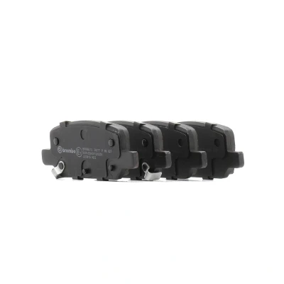 Image of 800824400A, 800824400B, 800824500B, 800824900A Brake pad set BREMBO P 09 027 with acoustic wear warning anti squeak plate accessories