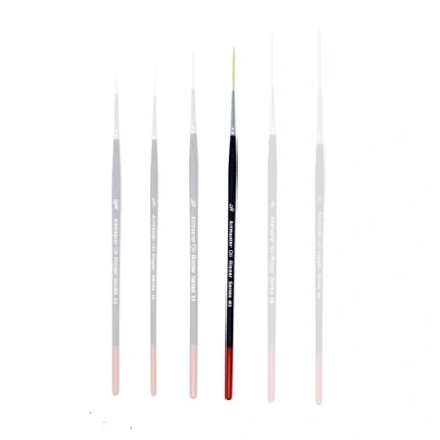 Image of The Art Shop Skipton Artmaster Oil Paint Brushes Series 83 Riggers 6 Sizes (2/0)