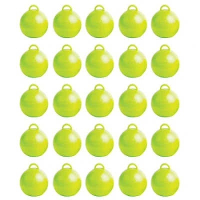 Image of Bubble Balloon Weights Pack of 25 (Lime Green, 35gr)