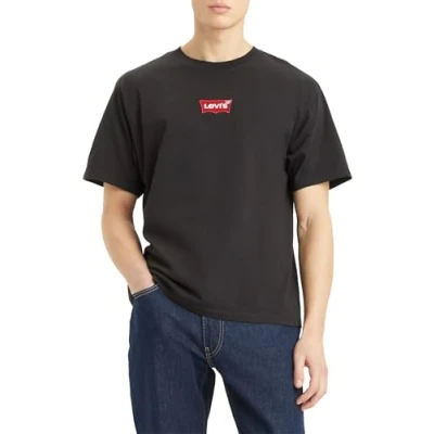 Image of Levi&#039;s Vintage FIT Graphic TEE Print Tshirt, Men&#039;s, Size: XL, Caviar