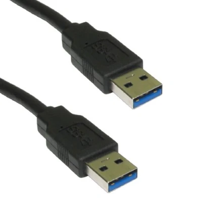 Image of kenable USB 3.0 SuperSpeed A to Male High Speed BLACK Cable 3m [3 metres]