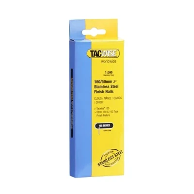 Image of Tacwise 1098 Type 16G / 50 mm Stainless Steel Finish Nails, Pack of 1000