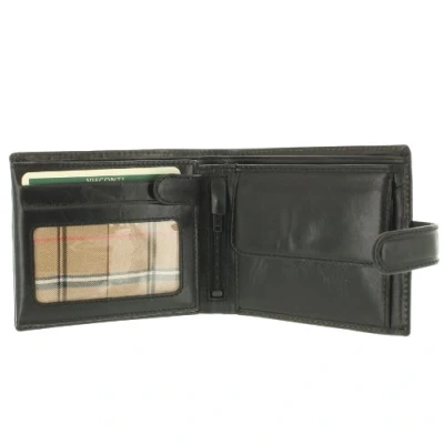 Image of VISCONTI Monza Collection Vegetable Tanned Gents Leather Rome Wallet RFID Blocking MZ5 Black