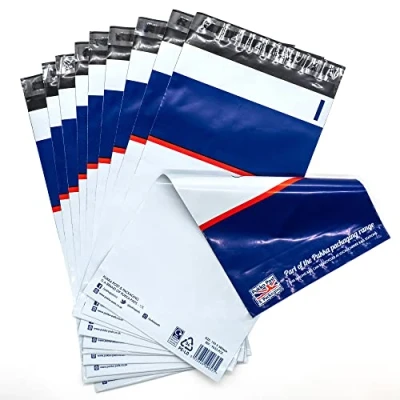Image of Pukka Pad Poly Mailer 10 Pack Mailing Bag with Peel Off Backing and Self Seal Adhesive Tear Resistant Shipping Envelopes Designated Spaces for Postal Address Size 2 190 x 340 + 40mm
