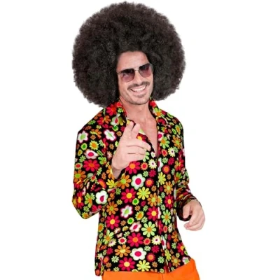 Image of Widmann 10452 60s shirt, Floral, Flowers, L XL
