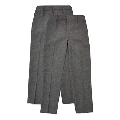 Image of Smart Classic .13/14 2pk Boys School Trousers (13.14 Years, Grey)