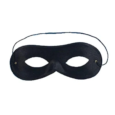 Image of Henbrandt Single Black Eye mask Domino Masquerade Men Women Highway Robber Bandit Superhero Super Villains Halloween Fancy Dress Costume Accessories for Adults