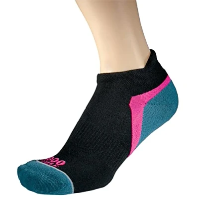 Image of 1000 Mile 1 Pair Activ Repreve Sports Socks Black Teal 12 14 Mens