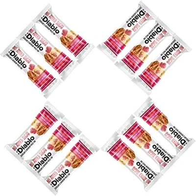 Image of Diablo Cranberry &amp; Raspberry Muesli Bar No Added Sugar Sweetened with Maltitol Breakfast Bars 30g (Pack Of 12)
