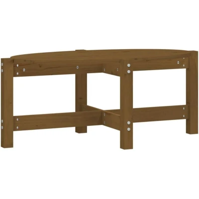 Image of vidaXL Coffee Table Honey Brown 87x48x35 cm Solid Wood Pine