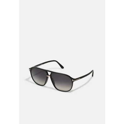 Image of TOM FORD Man FT1026 BRUCE 01B Sunglasses Acetate Black Grey Squared Normal Shaded