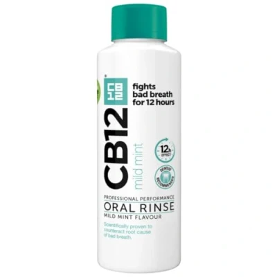 Image of CB12, Mouthwash, Clear, Mild Mint Menthol, 250 ml