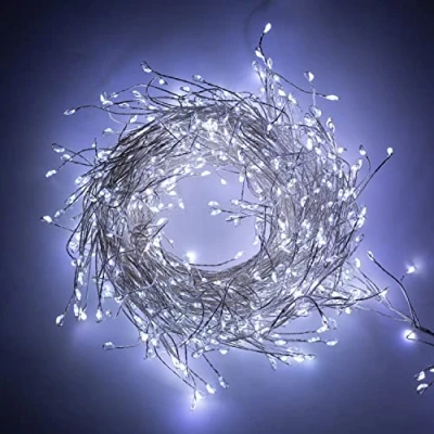 Image of Christmas Workshop 3m 480 Micro LED Silver Cluster String Light White