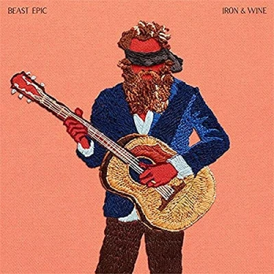 Image of Iron &amp; Wine Beast Epic Red Blue vinyl 2017 UK 2 LP set SP1170/BC007