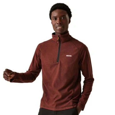 Image of Regatta Montes Lightweight Half Zip Fleece S Red Ochre/Black