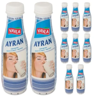 Image of By Pufai Grocery, Yayla Ayran Natural Yoghurt Drink 330 millimeter 10 Bottles