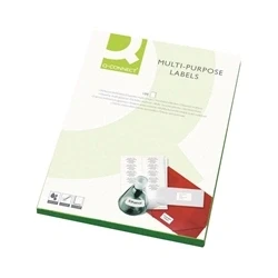 Image of Q Connect Multipurpose Labels 38.1x21.2mm White (6500 Pack) KF01130