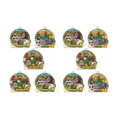 Image of HENBRANDT 10 x Mini Farm Animals Pinball Puzzle
