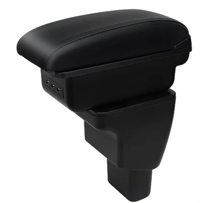 Image of Car Armrest Compatible with Hyundai I10 2007 2019 Interior Arm Rest Center Storage Box USB Port Retrofit Parts
