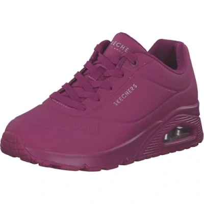 Image of Skechers Sport UNO Trainers, Women&#039;s, Size: 4.5, Magenta durabuck/mesh Pu