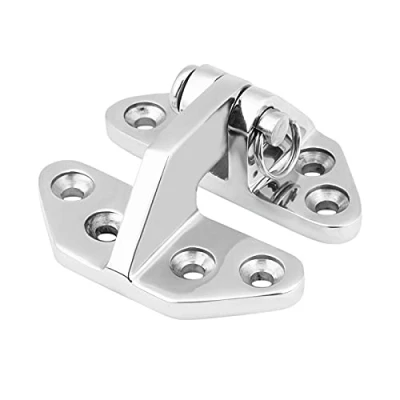 Image of Marine Boat Stainless Steel Hatch Hinge, Deck Hardware with Removable Pin Hinge Fitting Heavy Duty Strap Door Mirror Polished Release Flush Mount Fasteners Cabin Hatchs for RV