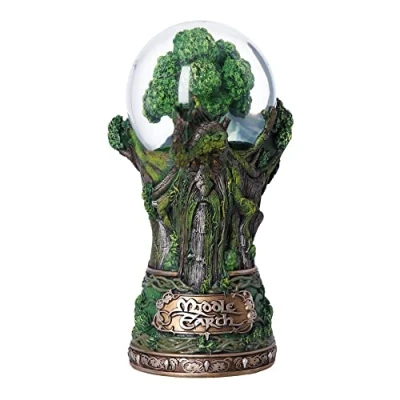 Image of Nemesis Now Officially Licensed Lord of The Rings Middle Earth Treebeard Snow Globe, Green, 22.5cm