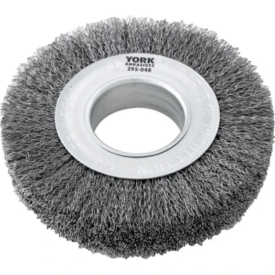 Image of York Industrial Rotary Wire Brush Crimped 30 SWG 150 X 29 51MM