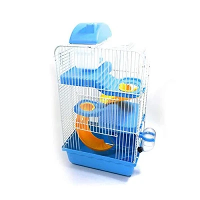 Image of Trintion 3 Tiers Hamster Cage 23 * 17 44CM Gorgeous Mouse (Blue)