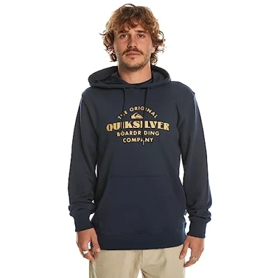Image of Quiksilver Fleece with zipper BASIC HOOD ZIP YOUNG Men Blue XL