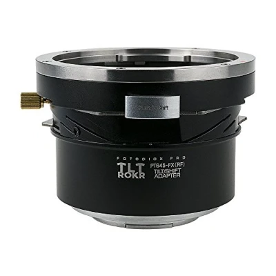 Image of Fotodiox Pro TLT ROKR Tilt/Shift Lens Mount Adapter Compatible with Pentax 645 Lenses to Fujifilm X Cameras