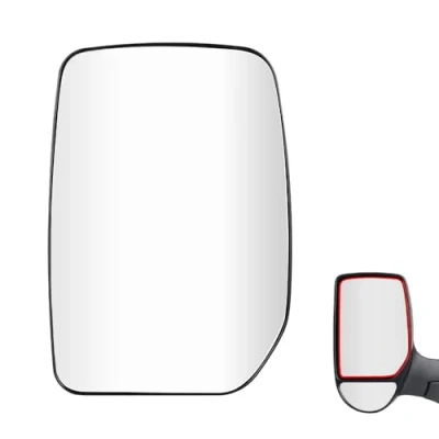 Image of SENZEAL Wing Mirror Upper Glass Non Heated Left for Ford Transit MK6 MK7 2000 2013 Passenger Side Replacement YC15 17K741 BA 4059969 (Left)