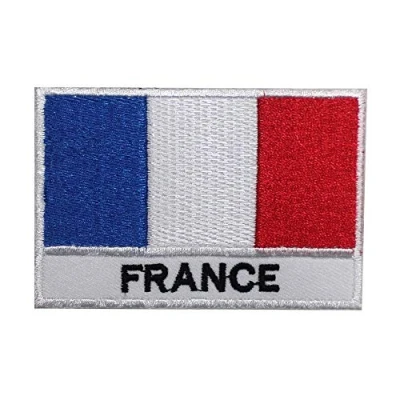 Image of France National Country Flag Patch Iron On Sew Embroidery Badge