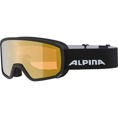 Image of ALPINA Unisex Children, SCARABEO S HM ski goggles, black, One Size