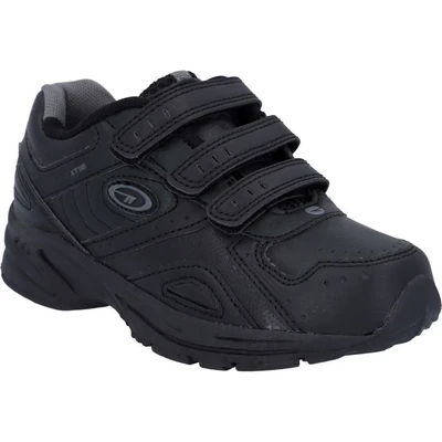 Image of Hi Tec Unisex Kids XT115 Ez Fitness Shoes Black (Black/Charcoal 021), 5 UK (38 EU)