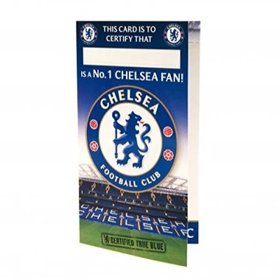 Image of Chelsea FC Official No 1 Fan Birthday Card