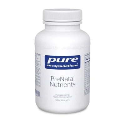 Image of Pure Encapsulations PreNatal Nutrients Multivitamin and Mineral Complex for Pregnancy Lactation 120 Capsules
