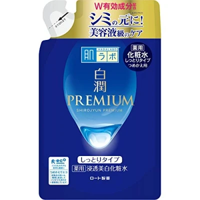 Image of Rohto Hadalabo Shirojun Premium Medicated Penetration Whitening Lotion 170ml Moist Refill