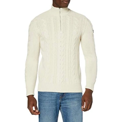Image of Schott PL BRUCE2 men&#039;s Sweater in White