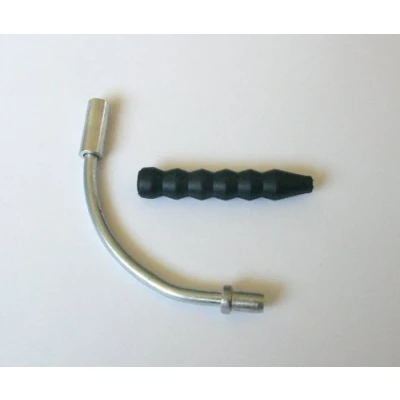 Image of Bike Bicycle 90 Degree V Brake Pipe Noodle and Rubber