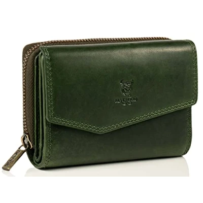 Image of MATADOR Sevilla RFID Blocker Leather Purse Women&#039;s Large with Gift Box Medium Many Compartments Wallet