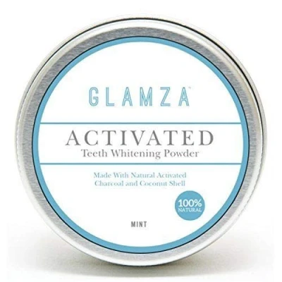 Image of Glamza Activated Teeth Whitening Powder Natural Charcoal Coconut Shell