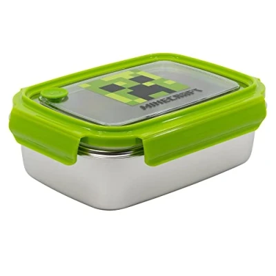 Image of Minecraft (Creeper) Stainless Steel Lunch Box