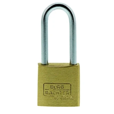 Image of Burg Wächter Padlock, 3.5 mm Thickness, High Shackle 2 Keys, C Line 222 HB 20 26 SB, Gold, Silver, 9.50