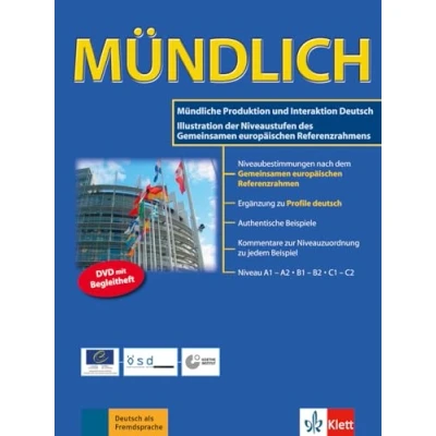 Image of MÜNDLICH DVD mit Begleitheft: Mündliche Produktion und Interaktion Deutsch: Illustration der Niveaustufen des Gemeinsamen europäischen Referenzrahmens