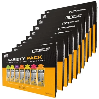 Image of Contrast SIS Go Isotonic Energy Gel 60ml Mixed Flavour Packs (10 Boxes)