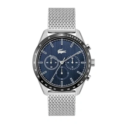 Image of Lacoste Analogue Multifunction Quartz Watch for Men with Silver Stainless Steel mesh Bracelet 2011163