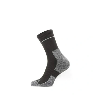 Image of SEALSKINZ Unisex Solo QuickDry Ankle Length Sock Black/Grey, X Large