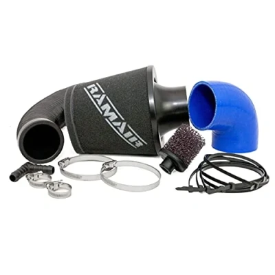 Image of Ford Fiesta ST150 Performance Induction Intake Cone Air Filter Kit Ramair Blue, black