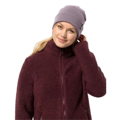 Image of Jack Wolfskin Rib Beanie Hat, Wild Blossom, Standard Size
